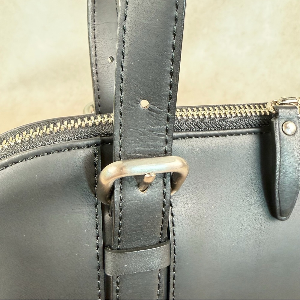 Authentic Burberry Japan Exclusive Leather Top Handle Bag Nova Check Lining - Picture 8 of 17